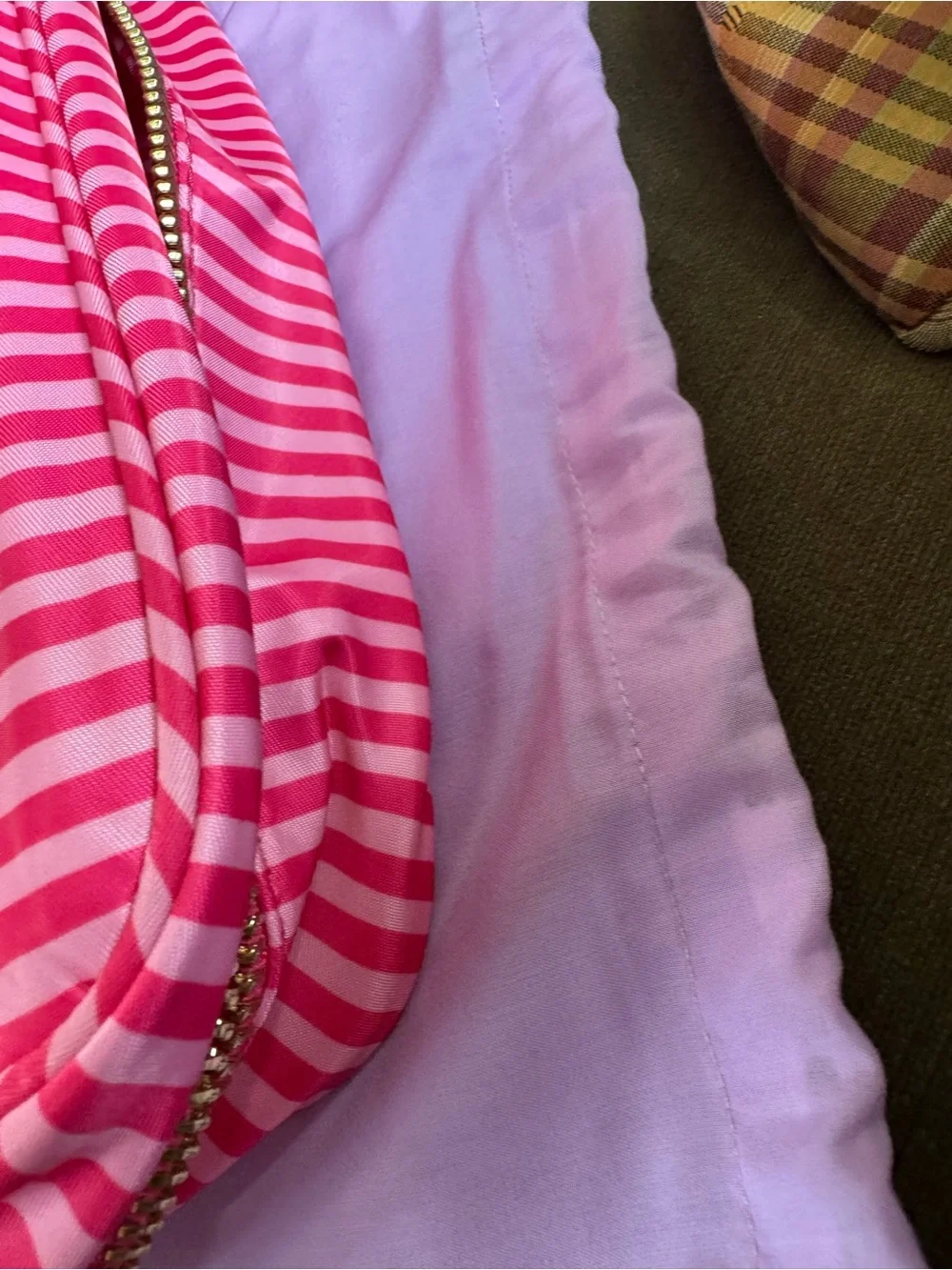 Stoney Clover Lane Pink Striped Cosmetic Case Eloise at the plaza